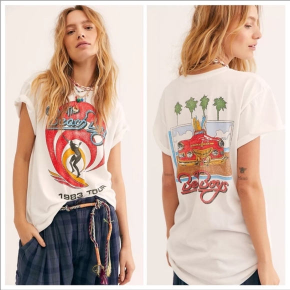 Daydreamer x Free People Beach Boys Tour Tee - Picture 7 of 7